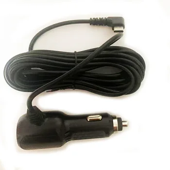 12 В-24 В-5 В 3A Автомобильный Адаптер Зарядного Устройства TYPE-C USB под углом 90 Градусов с Гнездовым Портом USB и Кабелем длиной 3,5 м для Зарядки Автомобильного Видеорегистратора