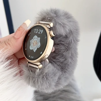 18 мм 20 мм 22 мм Зимний Теплый Плюшевый ремешок Для Huawei Watch GT4 41 мм/GT3 PRO 46 мм Ремешок Для Samsung Galaxy Watch 5/6 Для Garmin Venu