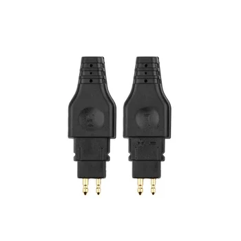 2 шт Мини-кабель для наушников, штыревой разъем для аудиоразъема наушников для Sennheiser HD650 HD600 HD580 HD25 Черный
