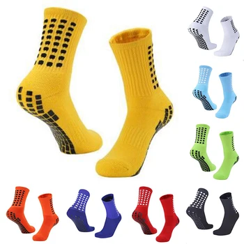 2022 Новые Противоскользящие Футбольные Носки До середины Икры Нескользящие Футбольные Спортивные Носки Мужские Теннисные Велосипедные Носки Для Верховой езды