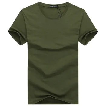 A2743 Простой креативный дизайн линии однотонных хлопчатобумажных футболок Для мужчин, Новое поступление, Стильная Мужская футболка с коротким рукавом, плюс размер