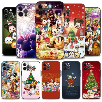 Disney Family Merry Christmas Счастливый Чехол Для Телефона Apple iPhone 15 11 14 13 12 Pro Max 13 12 Mini XS Max XR X 7 8 Plus Чехол
