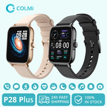 [Версия 2023] Мужские смарт-часы COLMI P28 Plus с защитой IP68, водонепроницаемые женские смарт-часы с голосовым вызовом по Bluetooth для телефона Android iOS