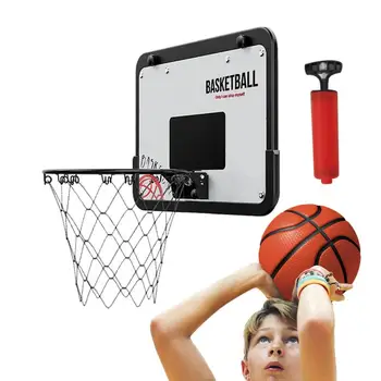 Детское складное баскетбольное кольцо, регулируемое по высоте, баскетбольное кольцо для помещений, складное игрушечное баскетбольное оборудование для камина в гараже