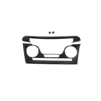Для Dodge Charger 2011-2014 Центральный CD-диск из мягкого углеродного волокна, панель управления кондиционером, накладка, декоративная наклейка