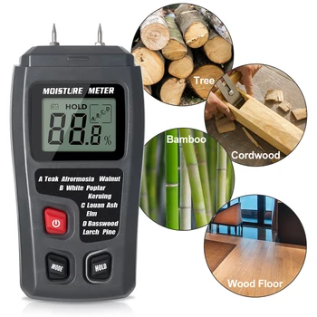 Измеритель влажности древесины и воды RZ Портативный Цифровой Измеритель влажности древесины и бетона Инструменты для тестирования влажности Древесины Гигрометр для измерения влажности древесины