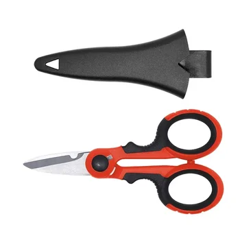 Инструменты для работы с бумагой и кабелем Ножницы из высококачественной стали для электрика, ножницы для резки проволочных тканей, карбоновые бытовые ножницы