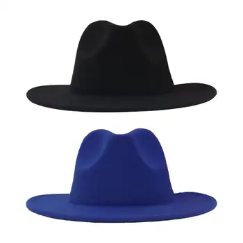 Классическая фетровая шляпа, шляпы для платья, теплая джазовая шляпа для женщин, мужчин, косплей для вечеринок