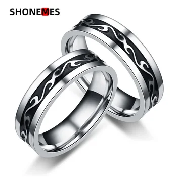 Кольца в полоску ShoneMes, браслеты для пальцев в стиле ретро Дракон, ювелирные изделия из нержавеющей стали, подарки для мужчин