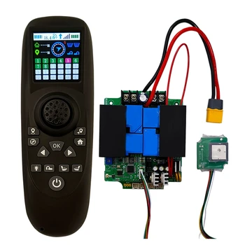 Комплект беспроводного пульта дистанционного управления RX40G, передатчик для одной руки, Черный GPS Возврат в один клик для радиоуправляемого буксира