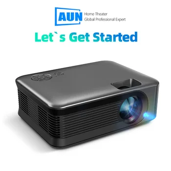 Новый Светодиодный Проектор A30 Портативный Домашний Кинотеатр 3D MINI LED AUN Видеопроектор Лазерный Кинотеатр Smart TV BOX для 4K 1080P Через порт HD