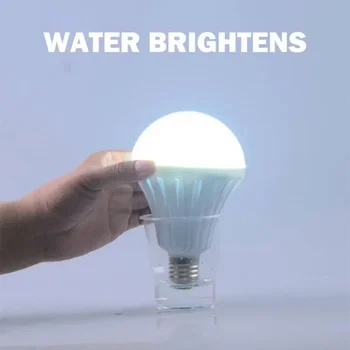 Перезаряжаемая аварийная светодиодная лампа мощностью 9/12 Вт, портативные прожекторы для воды, умная аварийная лампа, перезаряжаемый светильник