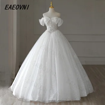 Роскошное Белое платье в пол, Элегантное, с Великолепной аппликацией, Свадебное платье для новобрачных 2023, Современное Изысканное Vestido De Novia на заказ