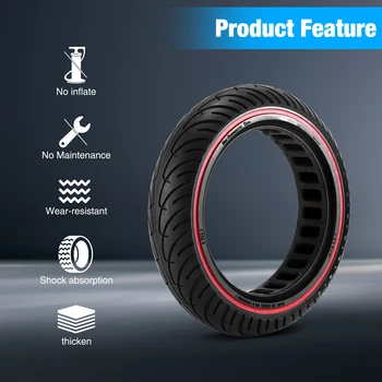 Сплошная шина для электрического скутера Xiaomi M365, сотовая шина, амортизатор, Прочная 8,5-дюймовая внутренняя трубка, передняя задняя резиновая шина