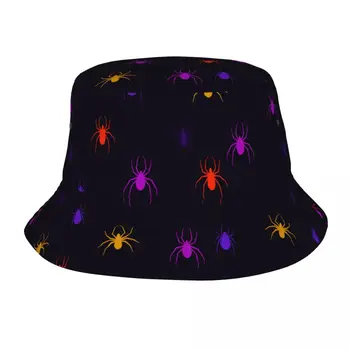 Шляпа с пауками на Хэллоуин, модная солнцезащитная кепка, уличная рыбацкая шляпа для женщин и мужчин, подростковые пляжные кепки, Рыболовная кепка
