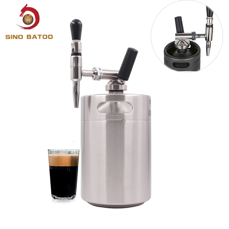 Nitro tap кофеварка холодного приготовления nitro без электричества азотный мини-бочонок объемом 5 л