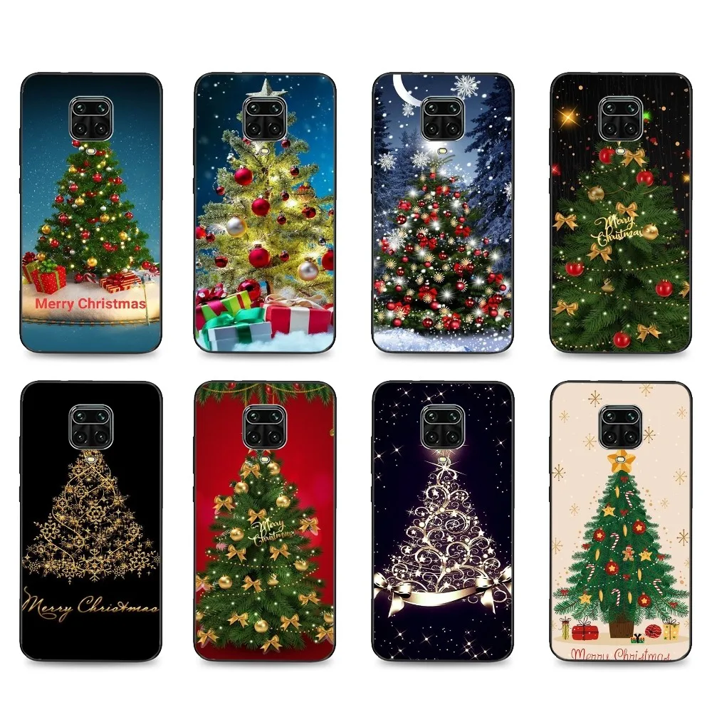 Веселая Рождественская Елка Чехол Для Телефона Xiaomi Mi 5X8 9 10 11 12 lite pro 10T PocoX3pro PocoM3 Note 10 pro lite