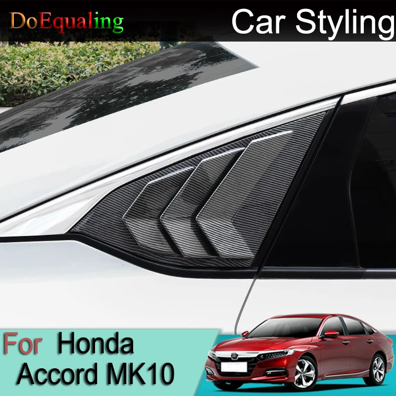 Для Honda Accord MK10 10th 2017 2023 Задние Треугольные Жалюзи Модифицированное Окно Воздуховыпускное Устройство Кузова Внешние Аксессуары Для Интерьера 2024