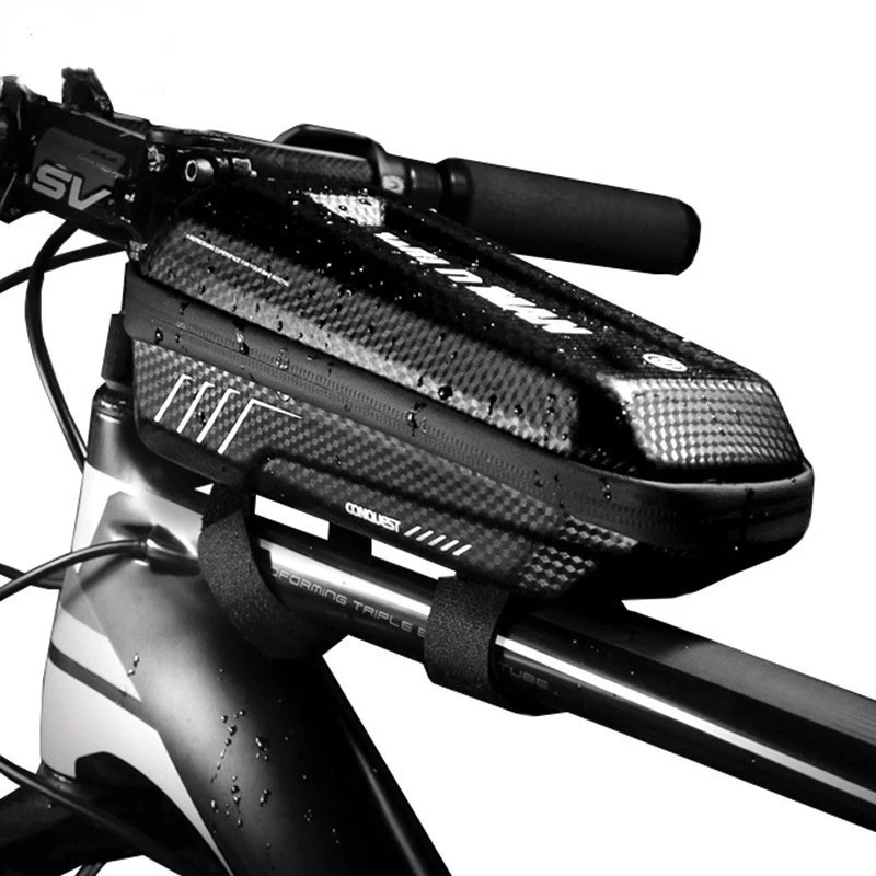 Для m365/pro Велосипедная сумка Водонепроницаемая непромокаемая твердая оболочка Mtb Велосипедная сумка с верхней трубкой, Аксессуары для велоспорта, вместимость 1 л
