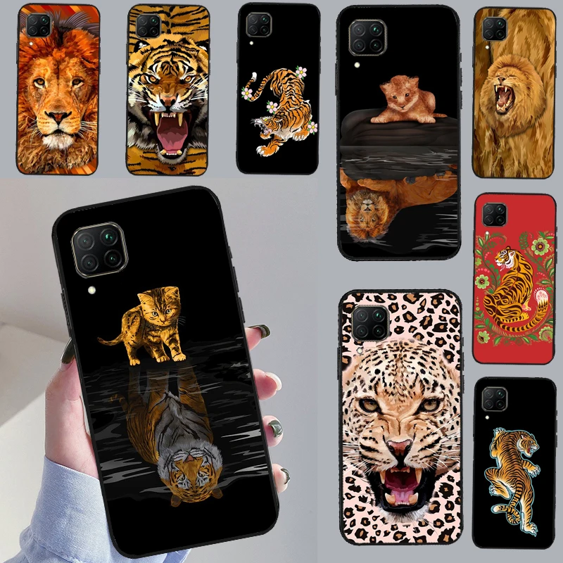 Милые Кошки лев Тигр леопард Для Honor Magic 5 Pro 50 70 90 X8 X7a X9a Huawei P Smart Nova 9 5T P60 P40 P20 P30 Lite Case