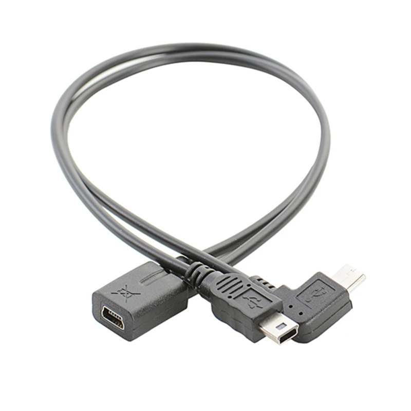 Мини-USB-разветвитель Удлинительный кабель Y-разветвитель Удлинительный кабель под прямым углом