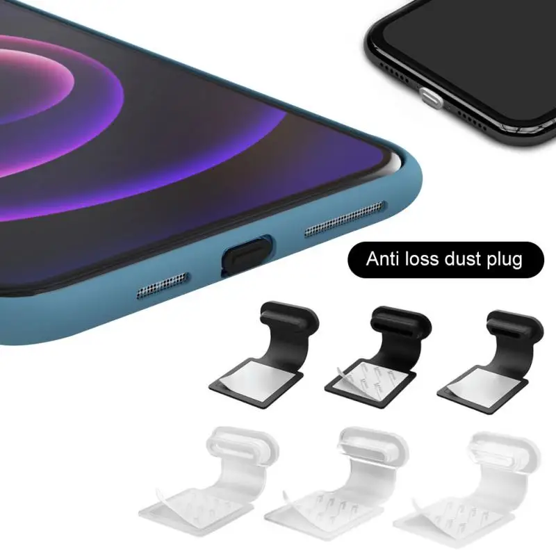 Пылезащитный штекер для телефона, защита от потери разъема для зарядки, водонепроницаемый многоразовый чехол для Android Type-C, Iphone IOS Samsung, Универсальный Новый