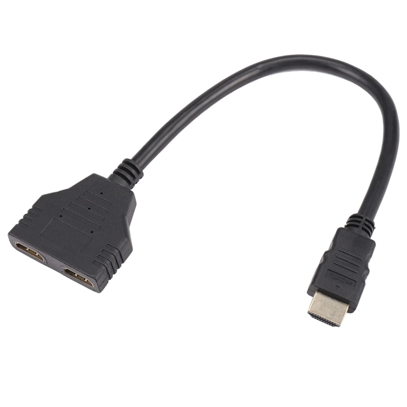 Разъем HDMI 1080P от мужчины до 2 женщин 1 В 2 из кабель-разветвитель адаптер конвертер