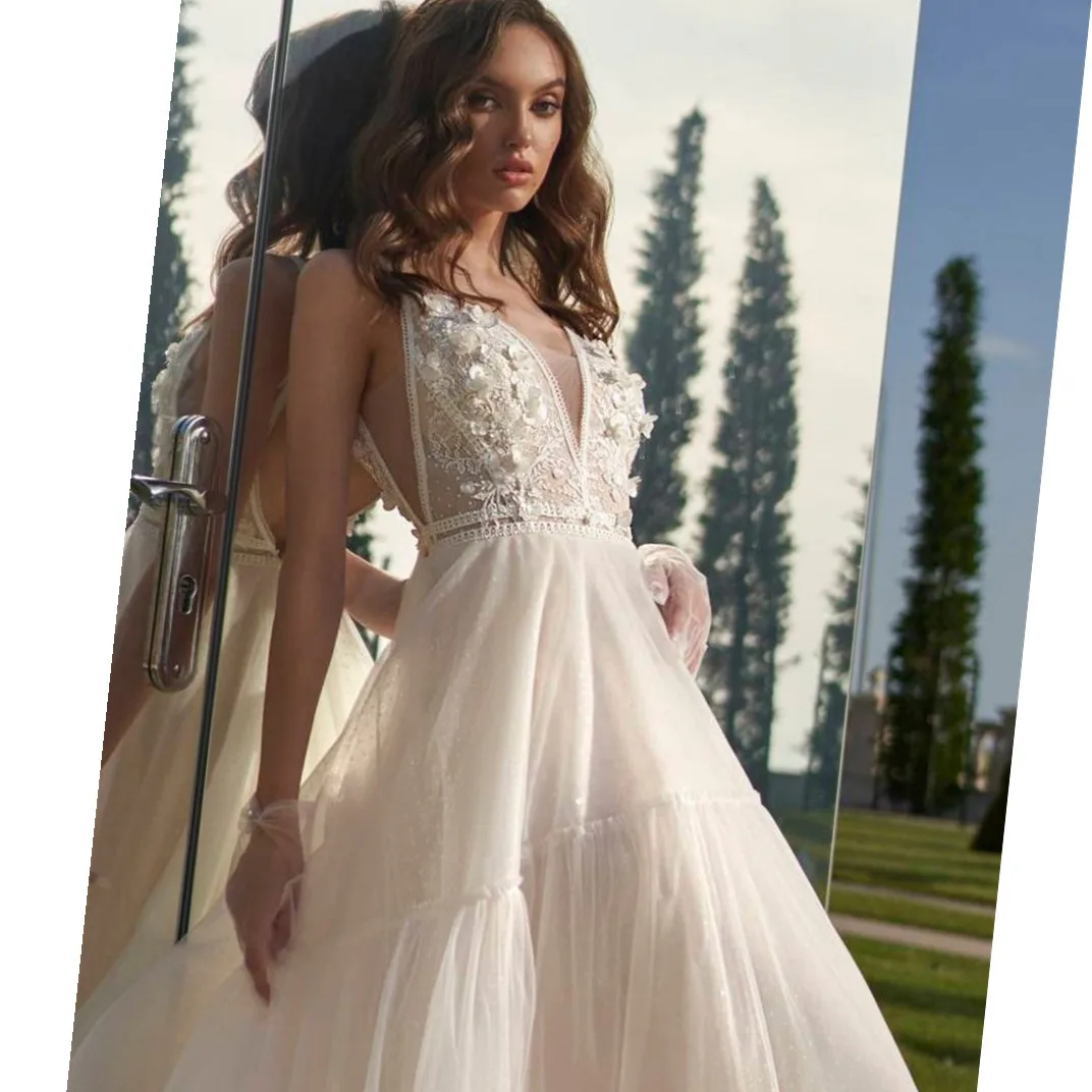 Свадебное платье принцессы с аппликацией, кружевные свадебные платья, женские вечерние платья, Robes De Mariee