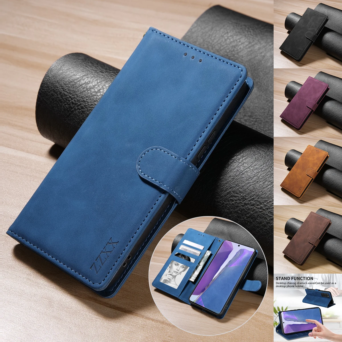 Удобный для кожи кошелек на магнитной застежке со слотом для карт, фоторамка, кожаный чехол для Samsung Galaxy Note 20 Ultra 10 Lite 10 Plus 9