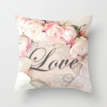 Наволочка с цветочным принтом 45X45 см, креативный чехол для подушки для спальни, гостиной, домашнего декора, домашнего дивана