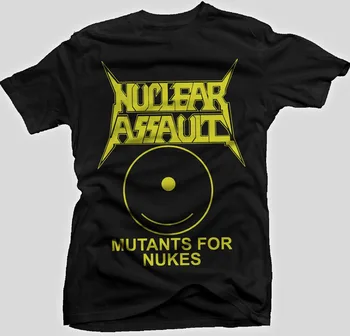 Футболка NUCLEAR ASSAULT Mutants For Nukes из хлопка с коротким рукавом Мужская от S до 5XL HC163